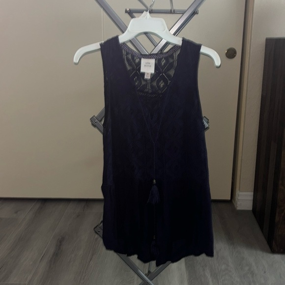 Navy Blue tank style top - Picture 1 of 2